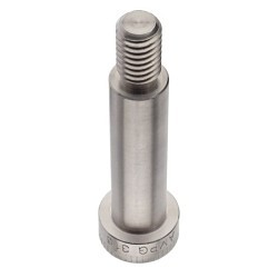 AMPG STR60212C28 Shoulder Screw, Measurement System: Imperial, Knurled, 316 Stainless Steel, 3/8-16, 5/8 in Thread Length